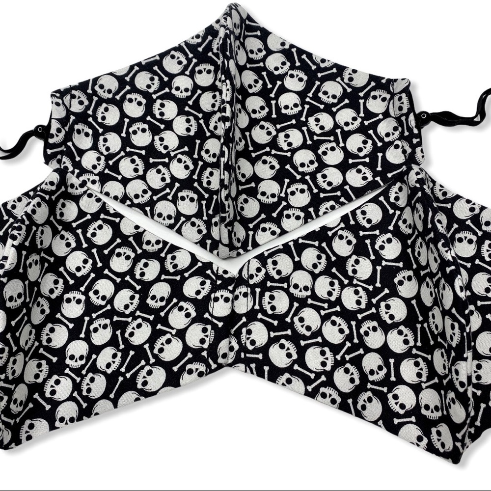 Halloween Skull Face Mask Adult Reusable Washable